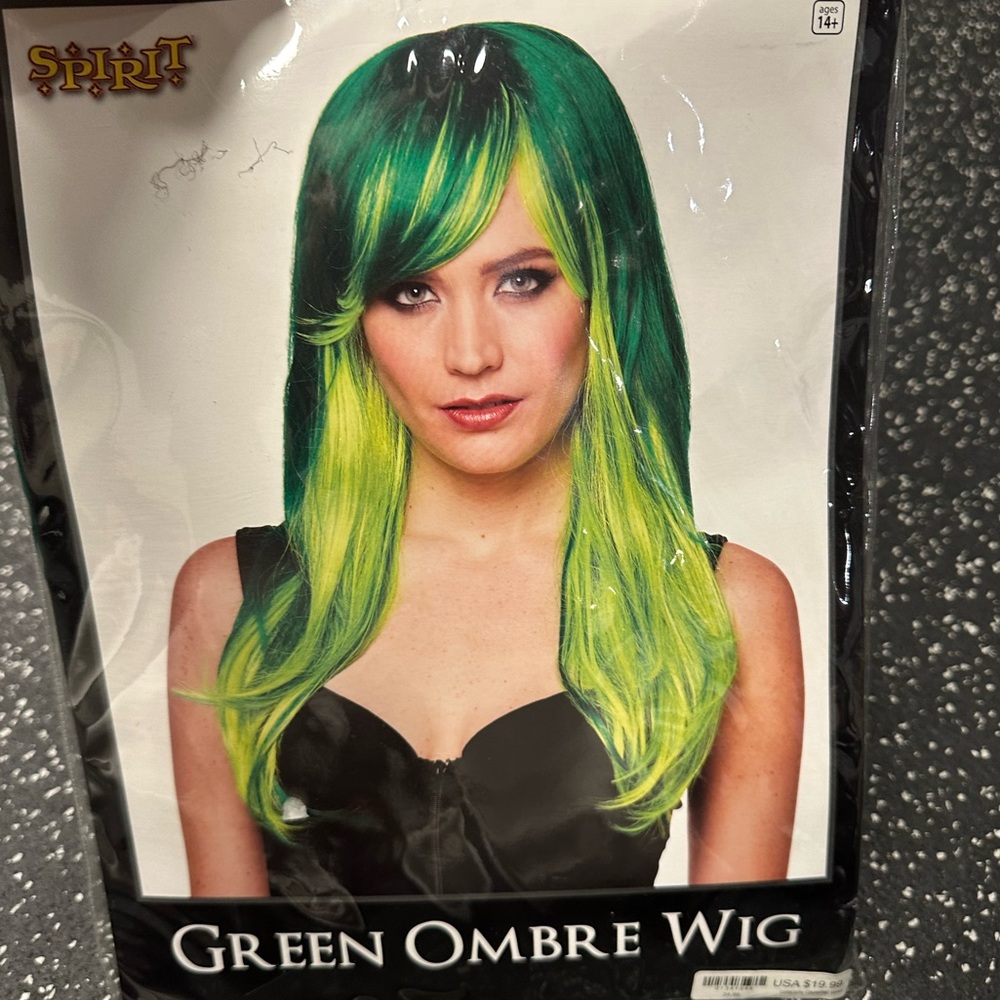 Green Ombré Wig